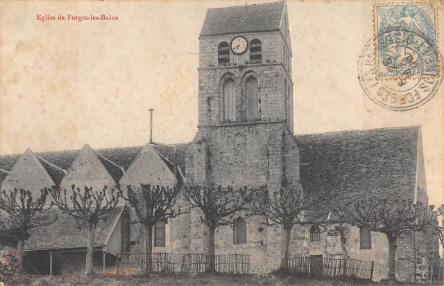 Cpa 91 Church Of Forges Les Bains