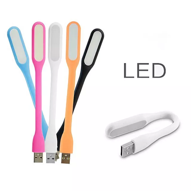 Flexible Mini USB LED Light Lamp For Computer Notebook Laptop P`WR 3