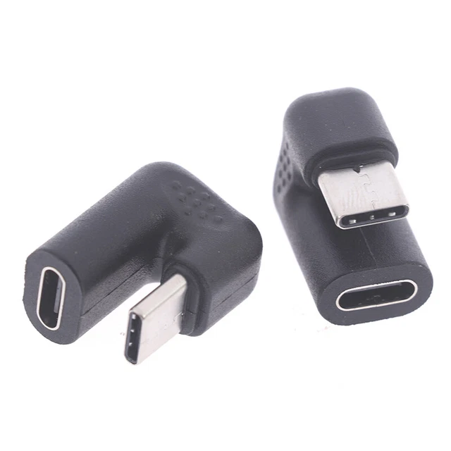 180 Degree Right Angle USB 3.1 Type C Male To Female USB-C Converter AdaptKF