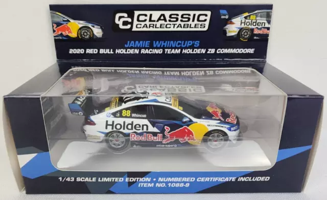 Classic Carlectables #1:43 Jamie Whincup 2020 ZB Holden Commodore Red Bull