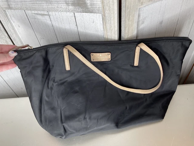 Kate Spade New York Kennedy Park Sophie Black Nylon Tote Bag Lined Carry All
