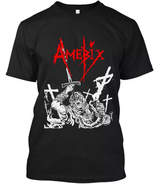 New Popular Amebix Crust Punk Rock Band Music Graphic Vintage Logo T-Shirt S-4XL