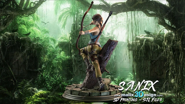 Statua Fan Art Commando (John Matrix) - Scala 1:4, Non Dipinta, Stampa 3D SANIX3D