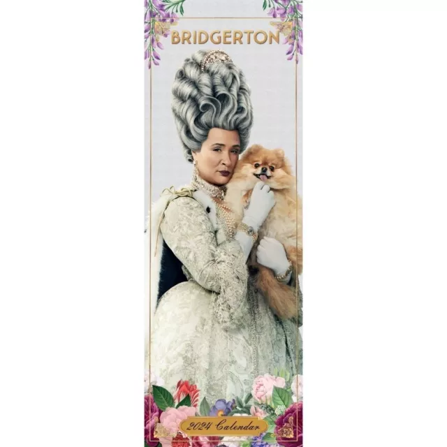 2024 SLIM CALENDAR, Bridgerton Wall Hanging Calendar, Official Product
