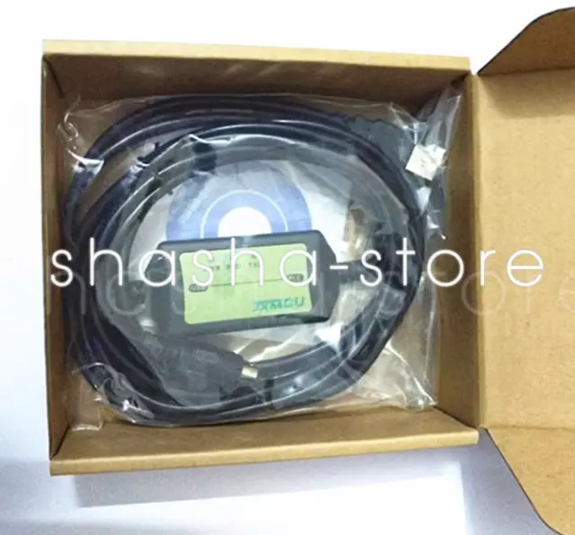 1PC FX3U series PLC programming cable FX-USB-AW USB TO RS422