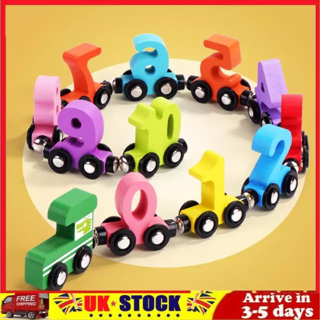 Mini Train Cars with Numbers No Toxic Numbers Learning Train Toys for Kid Child