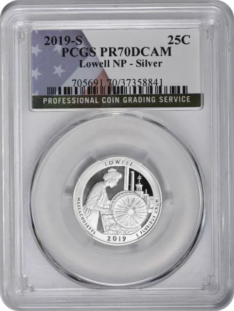 2019-S Silver Lowell ATB National Park Quarter PR70DCAM PCGS