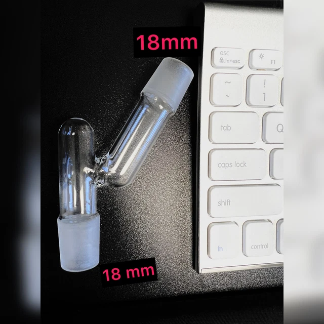 45 Degree Angle Glass Bong Adapter 18Mm Male