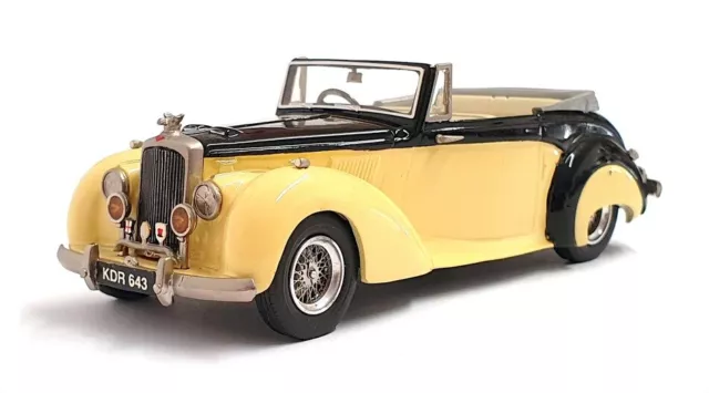 Top Marques 1/43 Scale HE4 - 1954 Alvis TC 21/100 Grey Lady Open - Yellow/Black