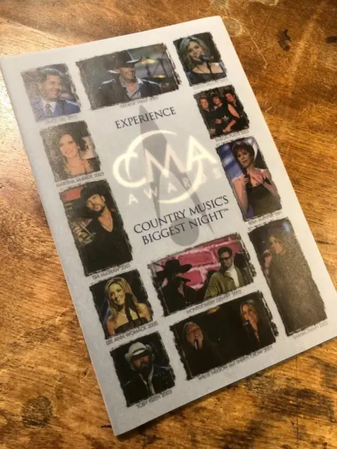 '04 CMA Awards Invite*Shania Twain/George Strait/Tim McGraw/Reba/Willie/Martina+