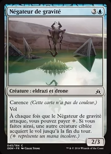 MTG Magic OGW - (x4) Gravity Negator/Négateur de gravité, French/VF