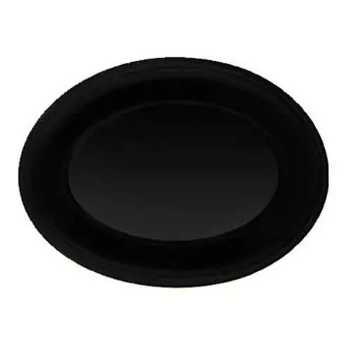 GET Enterprises - OP-120-BK - Black Elegance 12 in x 9 in Oval Platter