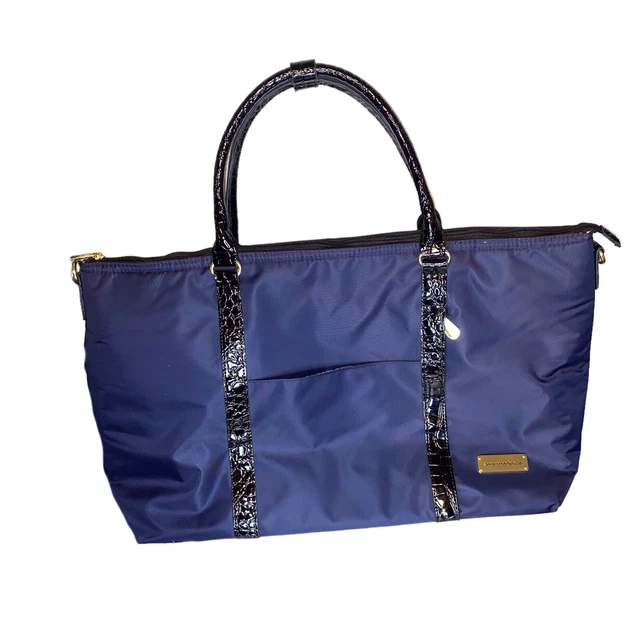 Samantha Brown Large Blue Weekender Style Tote