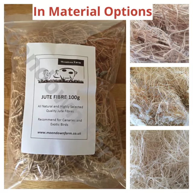 100g Canary Finch Quality Cage Aviary Bird Nesting Material for Birds in OPTIONS