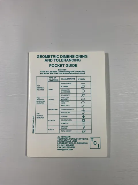 Geometric Dimensioning And Tolerancing Pocket Guide Based On Asme Y14