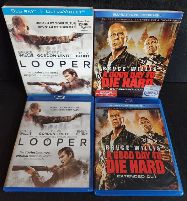 BRUCE WILLIS BLU-RAY Collection Looper, Good Day To Die Hard Dvd