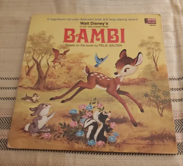 WALT DISNEY'S story & songs from BAMBI - 1971 Vinyl 33rpm LP