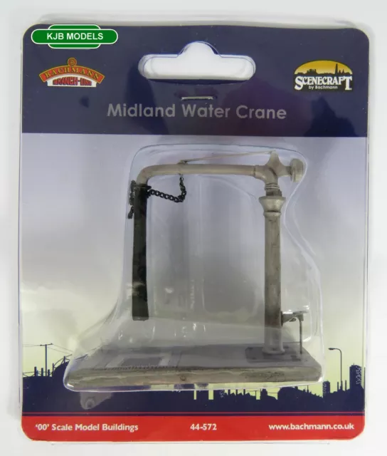 BNIB OO Gauge Bachmann 44-572 Midland Water Crane (Platform Mounted)