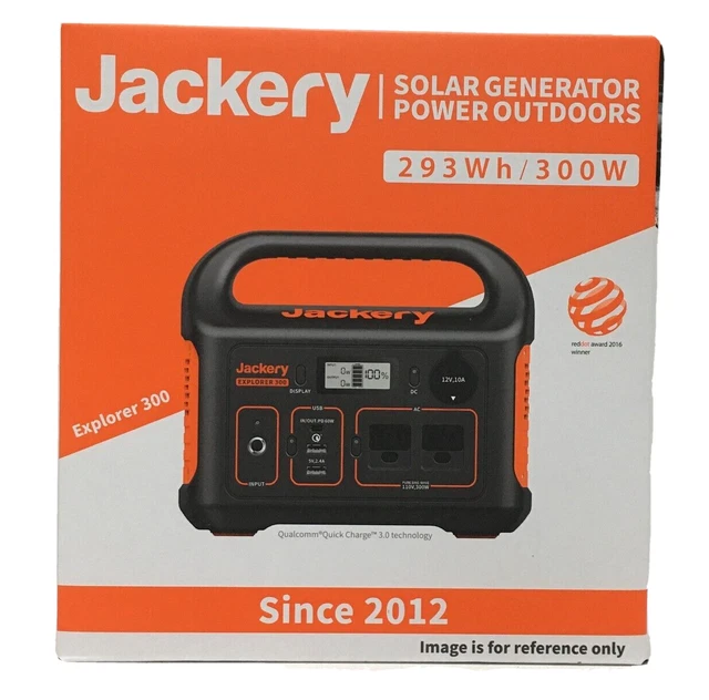 JACKERY EXPLORER 300W Power Station 293Wh Portable Inverter, Power