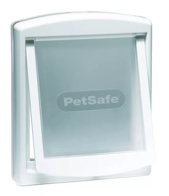 Staywell PetSafe 740 Chien Moyen Clapet Porte Animal Blanc 2 Sens Verrouillable