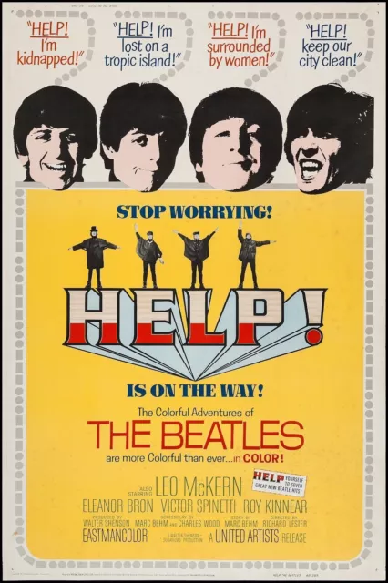 The Beatles HELP Aluminium Metal Signs Car Sales Shop Garage