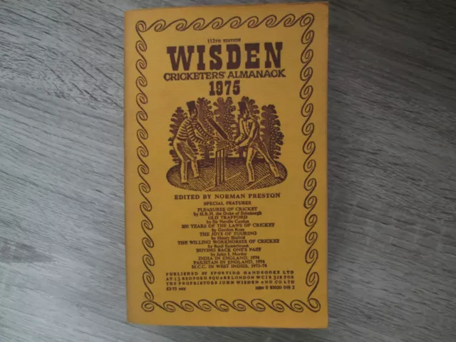 Wisden Cricketers' Almanack 1975