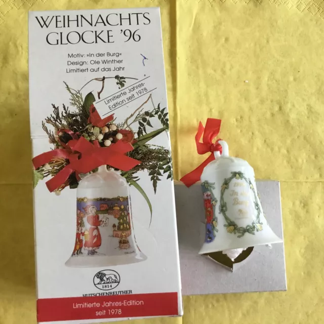 Hutschenreuther 96 Weihnachtsglocke Porzellanglocke Glocke 1996 mit OVP & NEU