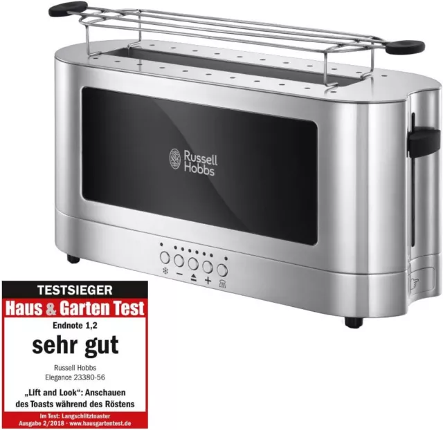 RUSSELL HOBBS Toaster Elegance 23380-56 Langschlitz Toaster 6 Stufen 1420W