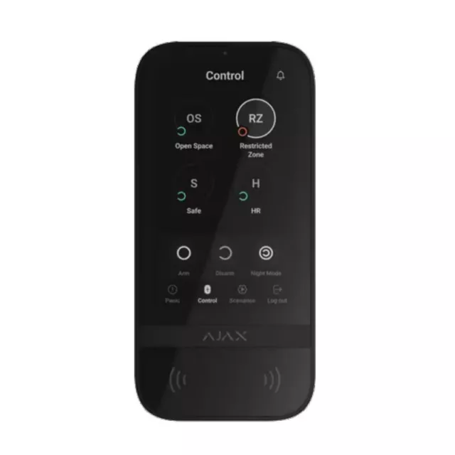 Ajax KeyPad TouchScreen - AJKPTS Tastiera touch screen senza fili (Black)