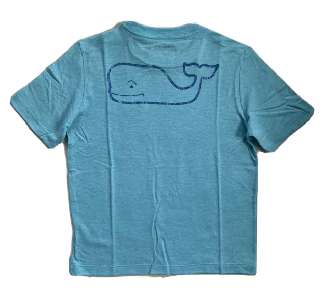 VINEYARD VINES Kids Boys Girls  Vintage Whale Pocket Tee Blue NWT 7 SMALL MEDIUM