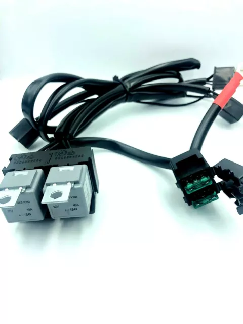 H4 Negative-Switched LED Headlight/Lamp Bulb Relay Wiring Harness Plug Kit.