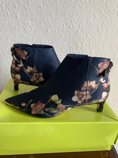 TED BAKER ARBORETUM Kitten Heel Printed Ankle Boots 80.00