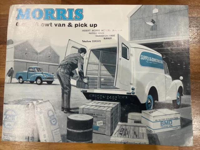 MORRIS MINOR 6cwt & 8cwt VAN / PICK-UP ORIGINAL 1968 FACTORY UK SALES BROCHURE