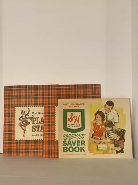 Macdonald Plaid Stamp Saver Book Unused S & H Quick Saver Book Unused Read Desc.