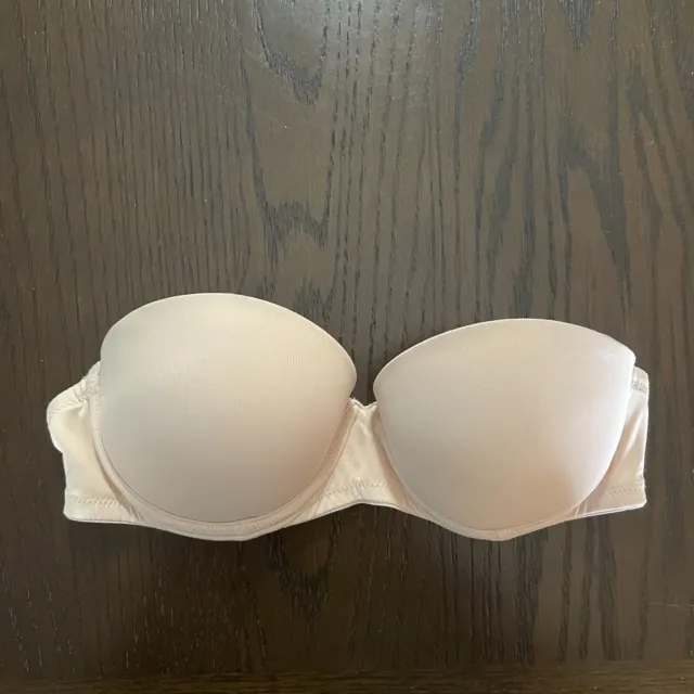 Flirtitude My Fave Pushup Bra Underwired Color Nude Size 36C Cup Padded NWT