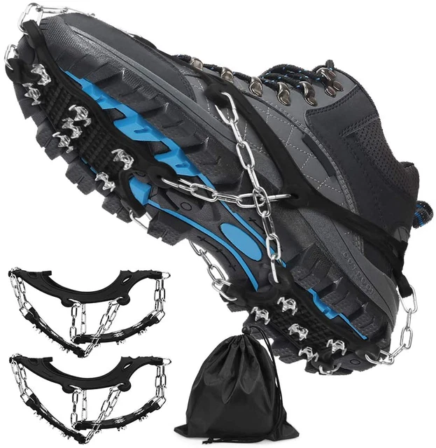 Crampons Antidérapants Trusiel 11 Pointes - Pour Chaussures Neige Et Glace - Taille S à XL