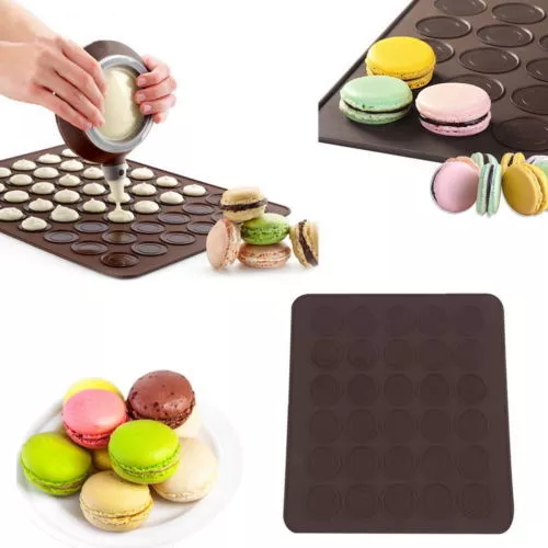 Silicone Macaron Macaroon Pastry Cake Cookie Muffin Oven Baking Sheet Mat Mou*P_ 3