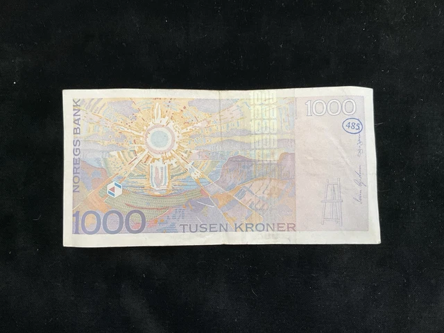 NORGES BANK 1000 Tusen Kroner Bank Note £56.06 - PicClick UK