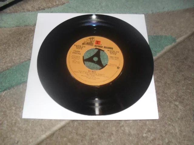 Rare Frank Sinatra –My Way/Cycles  7" Vinyl Single Record 1969 Vgc