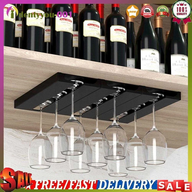 Biosa scaffale in vetro da vino sotto l'armadio, supporto in vetro da vino scaffale sotto d