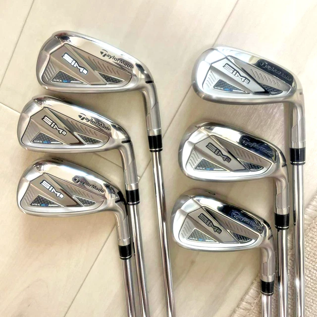 TaylorMade SIM2 MAX Iron Set Flax S KBS MAX MT 85 LAMKIN Grip Free Shipping