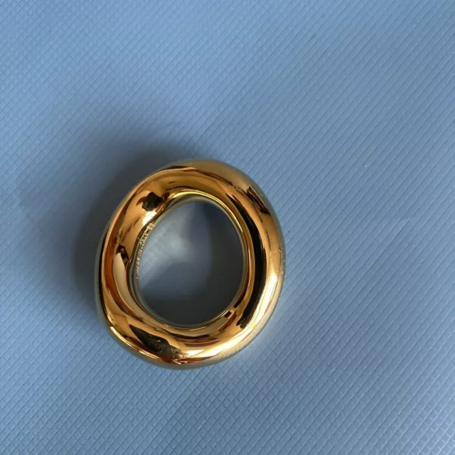 Balenciaga Loop Ring Shiny Gold Brand New Boutique