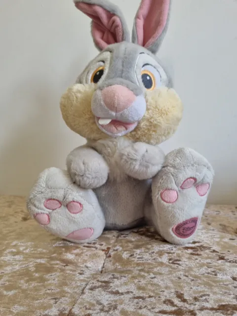 Disney Store Stamped Thumper Bambi Soft Toy Plush Rabbit Bunny Cute 3