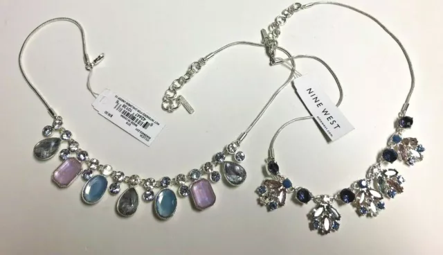 2 Two NINE WEST Glitzy Necklaces - nwt