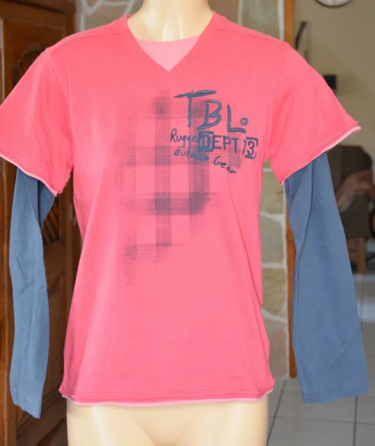 TIMBERLAND  -Très joli tee-shirt rose - Taille 12 ans 152 cms - EXCELLENT ÉTAT