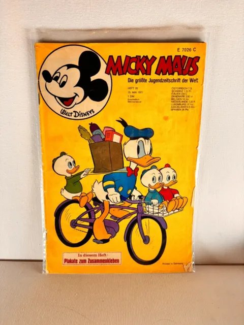 Micky Maus Heft 1971 Nr 20 Disney Comic #A15 Sammlung Selten Konvolut