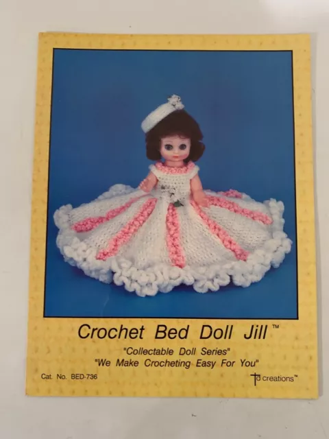 Muñeca de cama de ganchillo Jill patrón de ganchillo TD creaciones CAMA-736