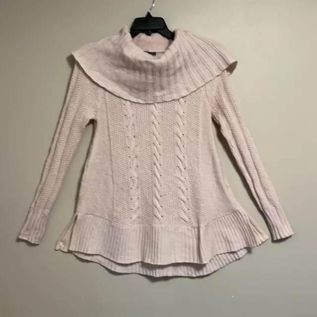 Smartwool Crestone Cowl Neck Tunic Sweater Pink Size Small