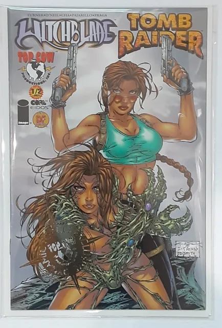 Witchblade/Tomb Raider #1/2 Dynamic Forces Foil (2000) With COA Limited Comics