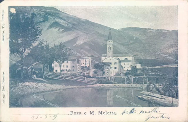 ae160 cartolina foza e monte meletta provincia di vicenza